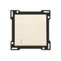 Niko Afwerkingsset met lens voor enkelvoudige schakelaar of drukknop, cream - 100-60005