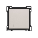 Niko Afwerkingsset met lens voor enkelvoudige schakelaar of drukknop, light grey - 102-60005