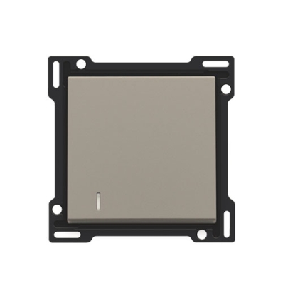 Niko Set de finition avec voyant pour interrupteur ou bouton-poussoir simple, bronze - 123-60005