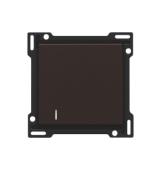 Niko Set de finition avec voyant pour interrupteur ou bouton-poussoir simple, dark brown - 124-60005