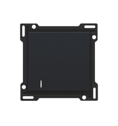 Niko Afwerkingsset met lens voor enkelvoudige schakelaar of drukknop, piano black coated - 200-60005