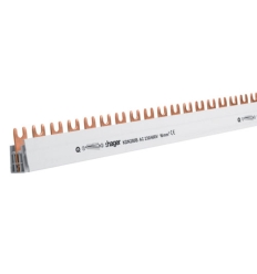 Hager Kamrail vork 2-polig 16 mm² 56 modulen - KDN280B