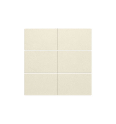 Niko Set de finition pour bouton-poussoir sextuple, libre de potentiel, 24 V, cream - 100-60050