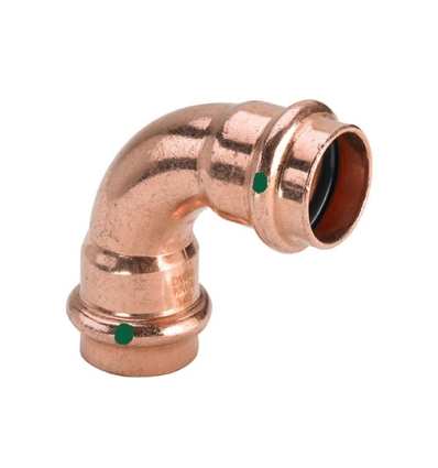 Viega courbe à sertir cuivre 90° 35 X 35 FF eau