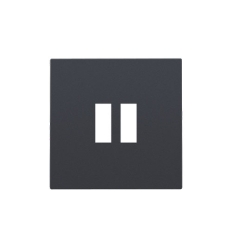 Niko Set de finition pour chargeur double USB-A, anthracite - 122-68001