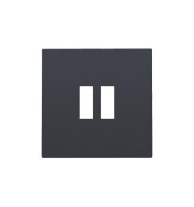 Niko Afwerkingsset voor dubbele USB-A-lader, anthracite - 122-68001