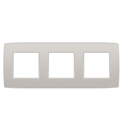 Niko Drievoudige afdekplaat met 71 mm centerafstand Niko Original light grey - 102-76700