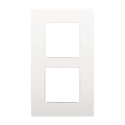 Niko Tweevoudige afdekplaat met 60 mm centerafstand, verticaal Niko Intense white - 120-76200