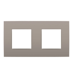 Niko Plaque de recouvrement double avec un entraxe de 71 mm Niko Intense bronze - 123-76800