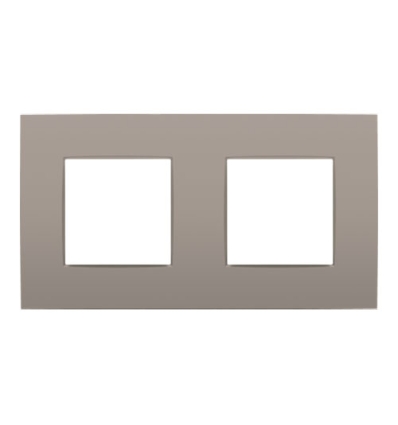 Niko Tweevoudige afdekplaat met 71 mm centerafstand Niko Intense bronze - 123-76800