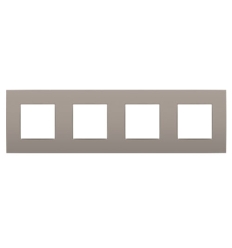 Niko Plaque de recouvrement quadruple avec un entraxe de 71 mm Niko Intense bronze - 123-76400