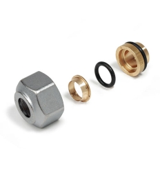 Giacomini R178 adapter 16AA x 10 voor koperbuis en dunwandige stalen buis - R178X012