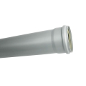 Wavin PVC tuyau Benor 125 x 3,2 mm gris avec manchon - longeur 3 mètre - 1012112003