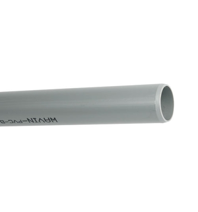 Wavin PVC tuyau Benor 75 x 3,0 mm gris sans manchon - longeur 4 mètre - 3022007004