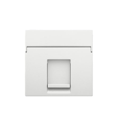 Niko Centraalplaat data 1x RJ, white coated - 154-65100