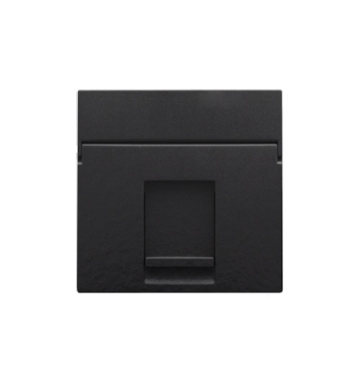 Niko Centraalplaat data 1x RJ, piano black coated - 200-65100