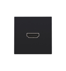 Niko Afwerkingsset met HDMI-naar-HDMI-aansluiting, black coated - 161-69417