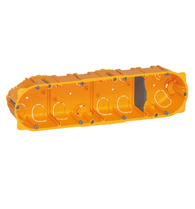 Legrand Batibox meervoudige inbouwdoos met hartafstand 71 mm voor holle wanden - 4 mechanismen - diepte 40 mm - 080044