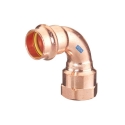 Aquagas raccord coude 90° FF 22 x 3/4" F V-Press