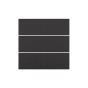 Niko Set de finition pour bouton-poussoir quadruple, libre de potentiel, 24 V, piano black coated - 200-40050 
