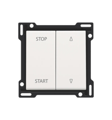 Niko Afwerkingsset voor elektrisch gescheiden rolluikschakelaar, white coated - 154-65905