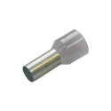 Haupa Adereindhuls, geïsoleerd, 2,5mm², L 8mm, grijs Franse kleur, afm. DIN46228-4 - 100 stuks
