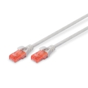 Digitus CAT 6 U-UTP câble patch,LSOH, Cu, AWG 26/7, longueur 1.0m, gris