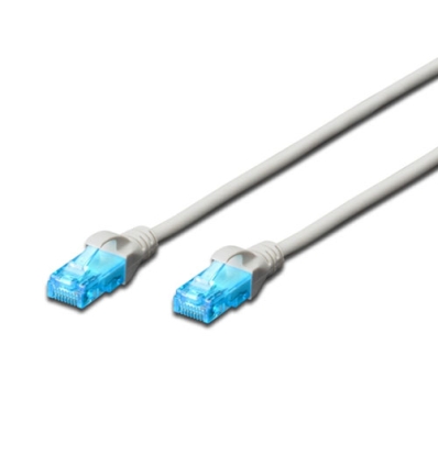 Digitus CAT 5e U-UTP câble patch, PVC, AWG 26/7, longueur 5.0m, gris