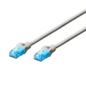Digitus CAT 5e U-UTP câble patch, PVC, AWG 26/7, longueur 2.0m, gris