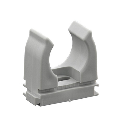 Spit E-clip Ø 25mm plastique gris RAL 7035 - 100 pièces - 565033
