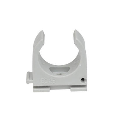 GSV Ø 32mm aaneenschuifbare veerklem polyamide - grijs - 50 stuks - GSV209