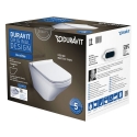 Duravit DuraStyle toilette suspendue PACK Rimless (toilette suspendue + siège avec softclose) sans rebord - blanc - B370xD540 mm