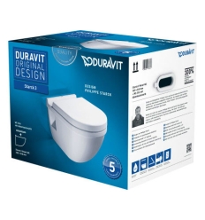 Duravit Starck 3 toilette suspendue PACK (toilette suspendue + siège avec softclose) - blanc - 42000900A1