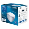 Duravit Starck 3 hangtoilet PACK Rimless (hangtoilet + zitting met softclose) zonder spoelrand - wit - 45270900A1