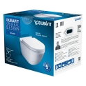 Duravit Starck 3 toilette suspendue PACK m. spoelrand (toilette suspendue + siège avec softclose) - blanc - 42250900A1