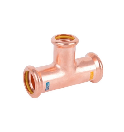 Aquagas 22 x 18 x 22 mm FFF T-stuk reductie M-Press