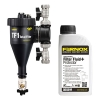 Fernox TF1 Total Filter 4/4" x 4/4" hydrocyclone/magnétique - avec filtre fluid 500ml - 59918