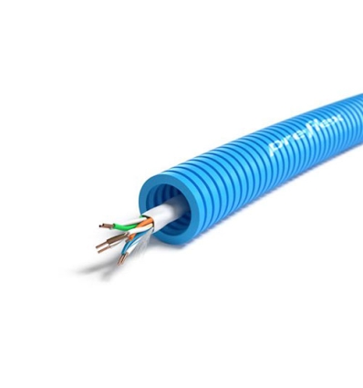 Preflex tube précâblé 16mm + câble data U/UTP CAT6 4P PVC rouleau 100m - 1234002579