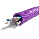 Preflex tube précâblé 25mm + câble data 2x U/UTP CAT5e 4P + coax RG59 rouleau 100m - 1234001493