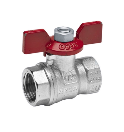 Arco Turia bolkraan met vlindergreep (rood) FF 3/4 x 3/4