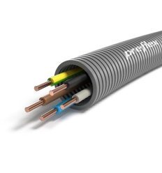 Preflex voorbedrade buis 25mm + VOB 5G4mm² rol 100m - 1234000930
