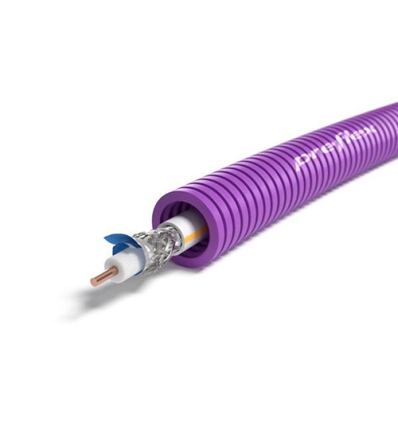 Preflex voorbedrade buis 16mm + coax TRI6 telenet/voo indoor rol 150m - 1234000559