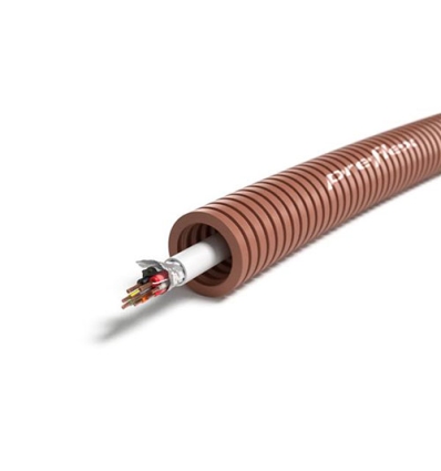 Preflex tube précâblé 16mm + câble d'alarme 4X0,22mm² + 2X0,75mm² rouleau 100m - 1234000484