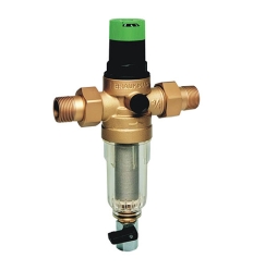 Braukmann FK06-AA waterfilter met manuele spoeling FF 4/4 x 4/4 - met drukregelaar - maaswijdte 100µm