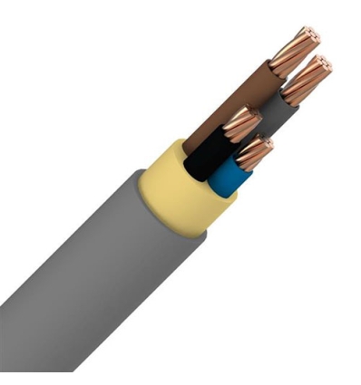 XVB 4X16mm² câble d'installation XLPE/PVC 1kV Cca gris - par mètre