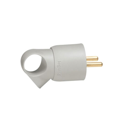 Legrand Fiche 2P+T anneau 16A gris - 50424