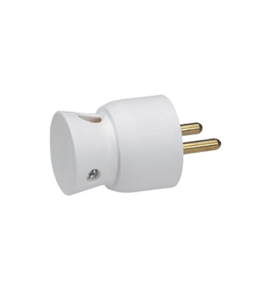 Legrand Fiche 2P+T sortie latér. 16A blanc - 50416