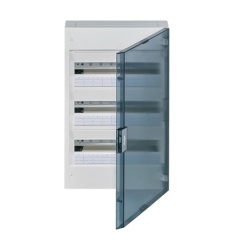 Hager Coffret vega - 3R. - 54 M. - porte transparente - VB318R