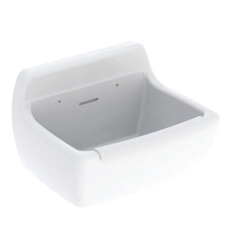 Geberit 300 Basic Norma déversoir mural 500 x 390 x 335 mm - blanc - pour grille rabattable - S8A43000000G