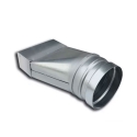 Sanutal Mecano verloop reductie asymmetrisch rond/rechthoekig 160 - 80 x 200 mm - 99.1073480